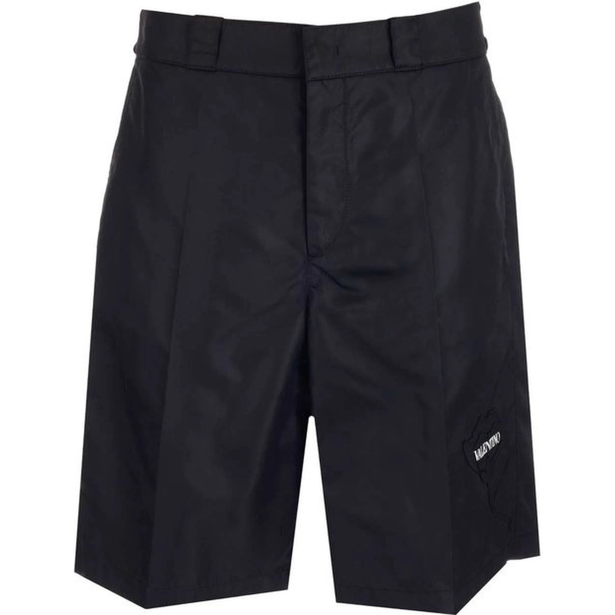 Black Nylon Bermuda Shorts
