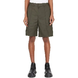 Bicolor Polyester Bermuda Shorts