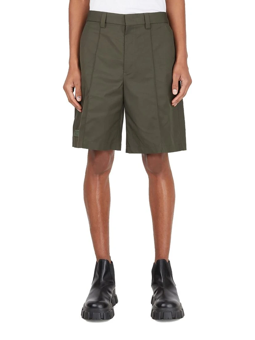 Bicolor Polyester Bermuda Shorts