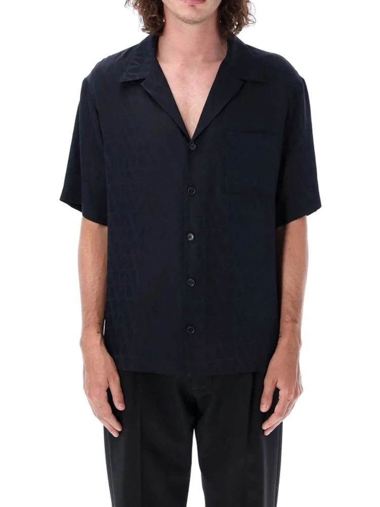 Blue Silk Pattern Shirt alternative