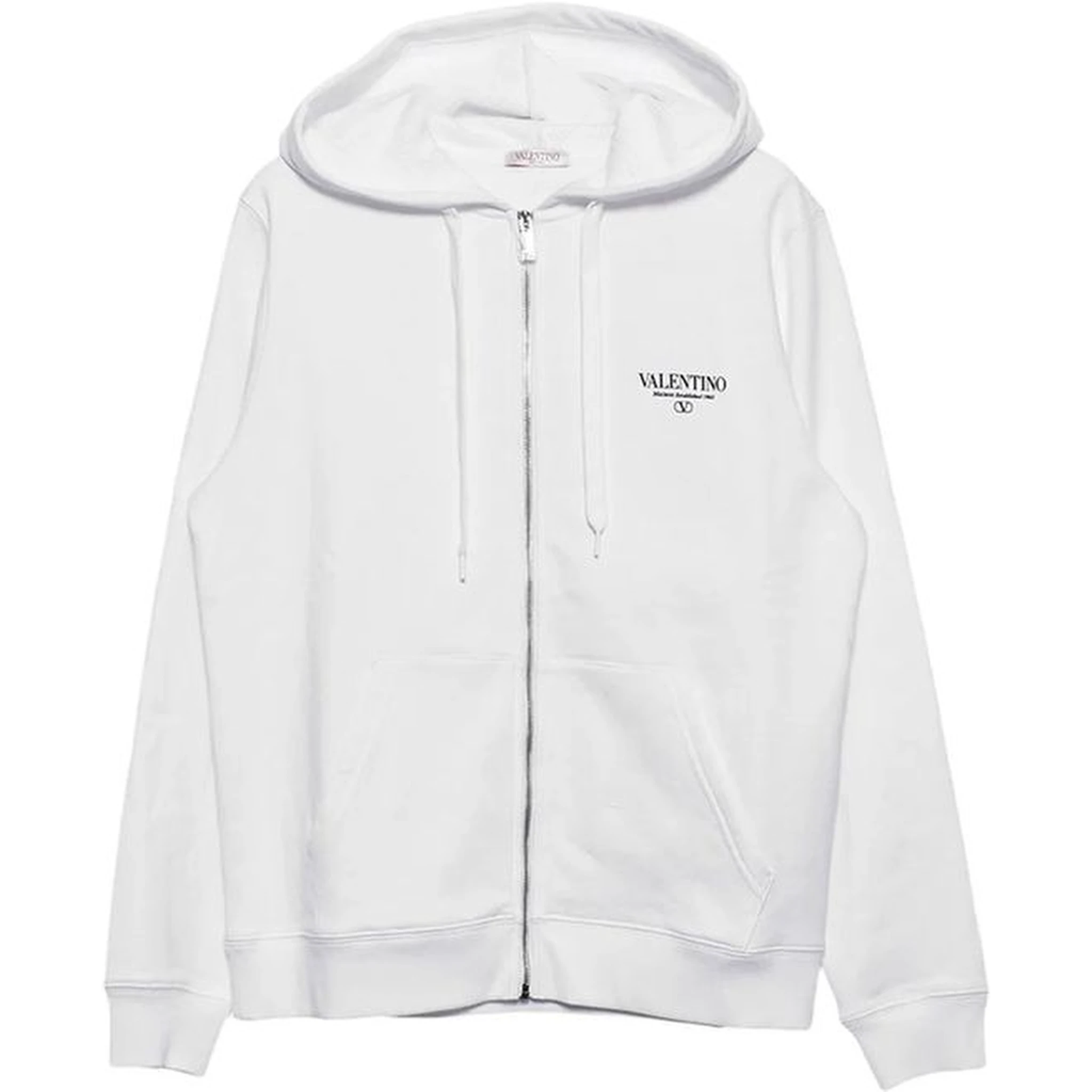 سويت شيرت قطني أبيض