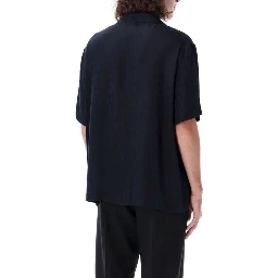 Blue Silk Pattern Shirt