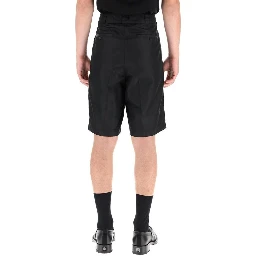 Black Nylon Bermuda Shorts