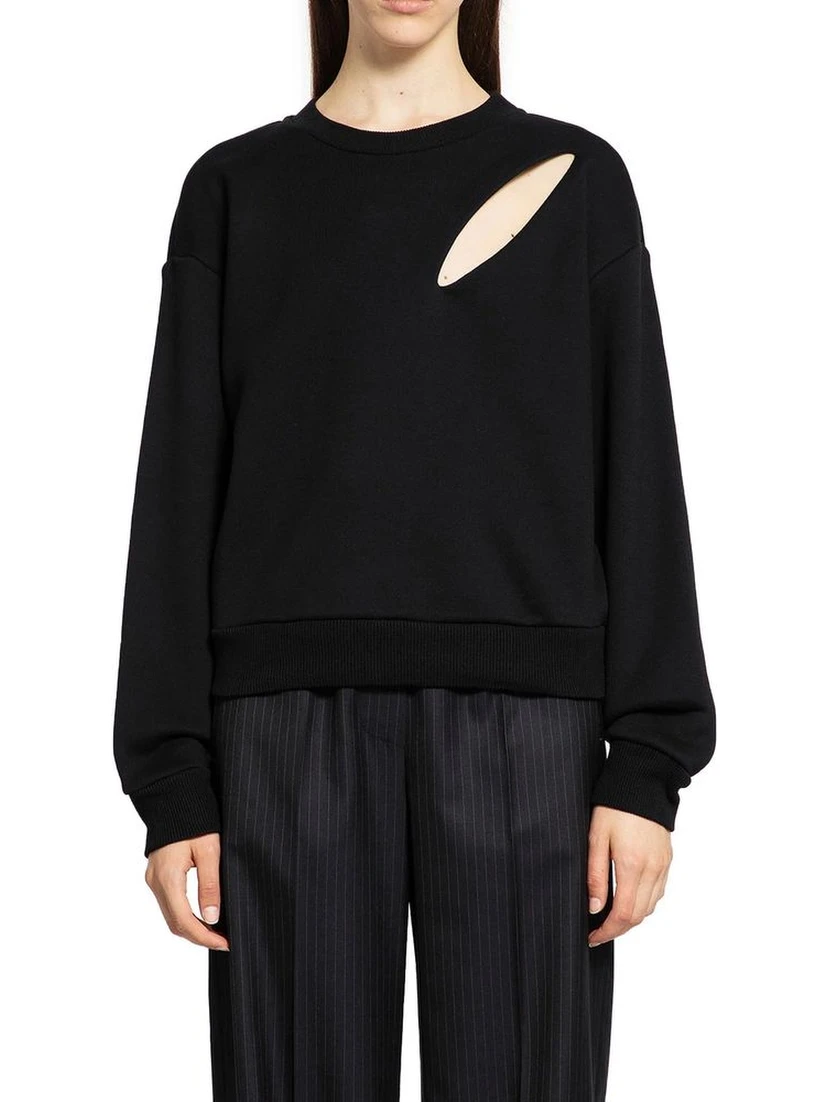 Black Cotton Sweatshirt