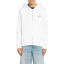 سويت شيرت قطني أبيض