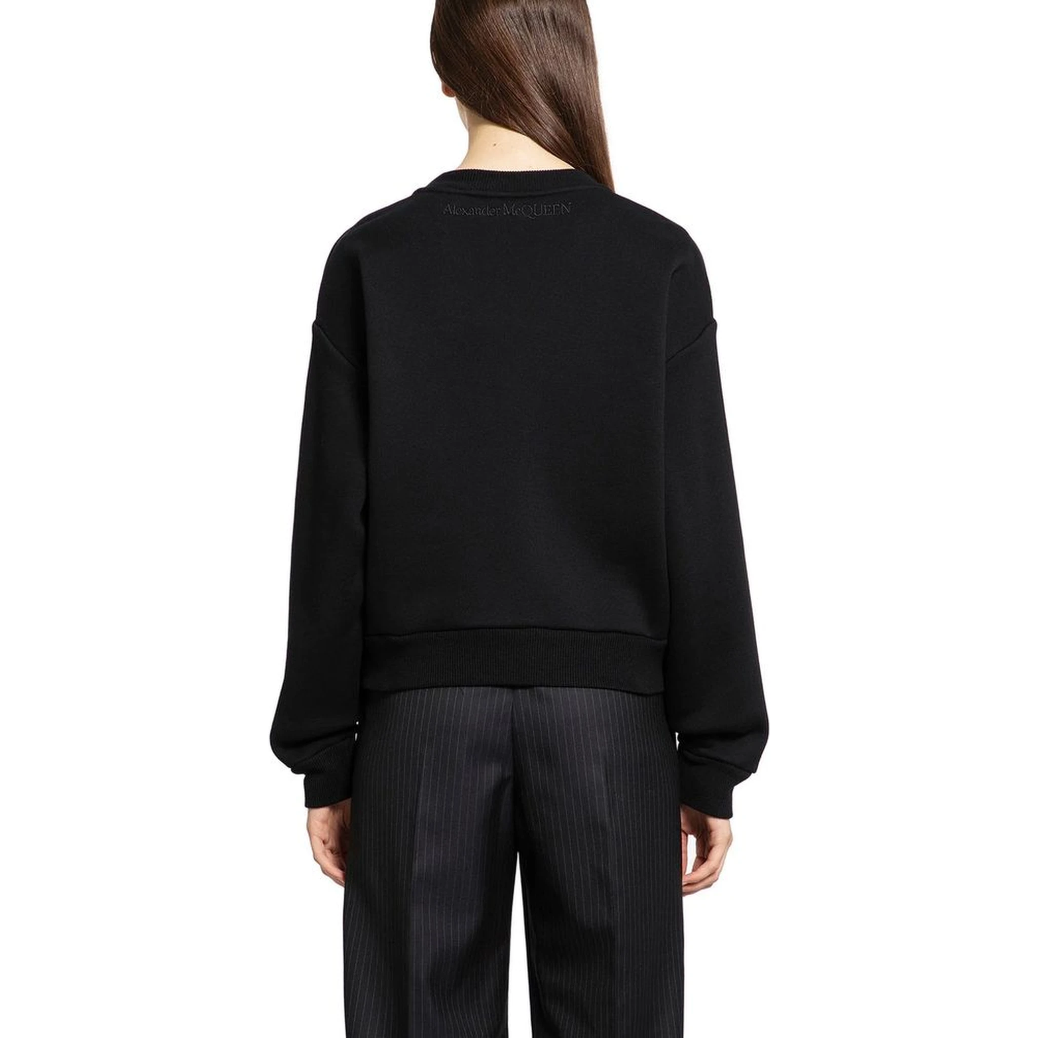 Black Cotton Sweatshirt