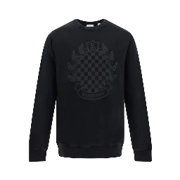 Black Cotton Sweatshirt