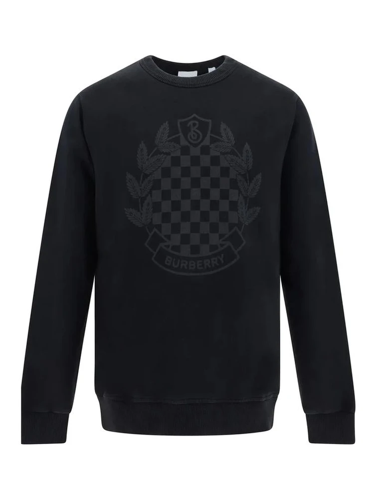 Black Cotton Sweatshirt