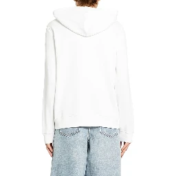 سويت شيرت قطني أبيض