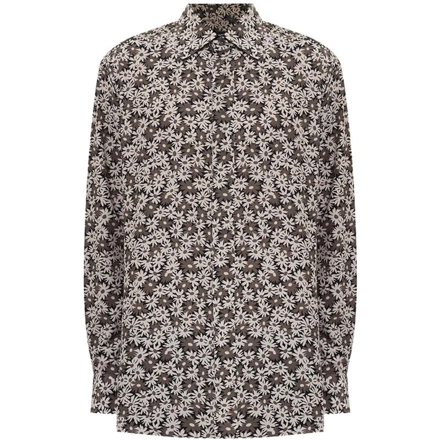 Bicolor Cotton Pattern Shirt