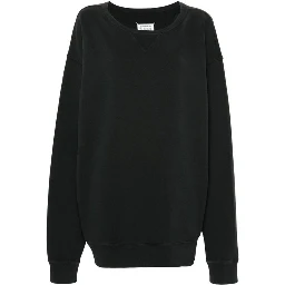 Black Cotton Sweatshirt