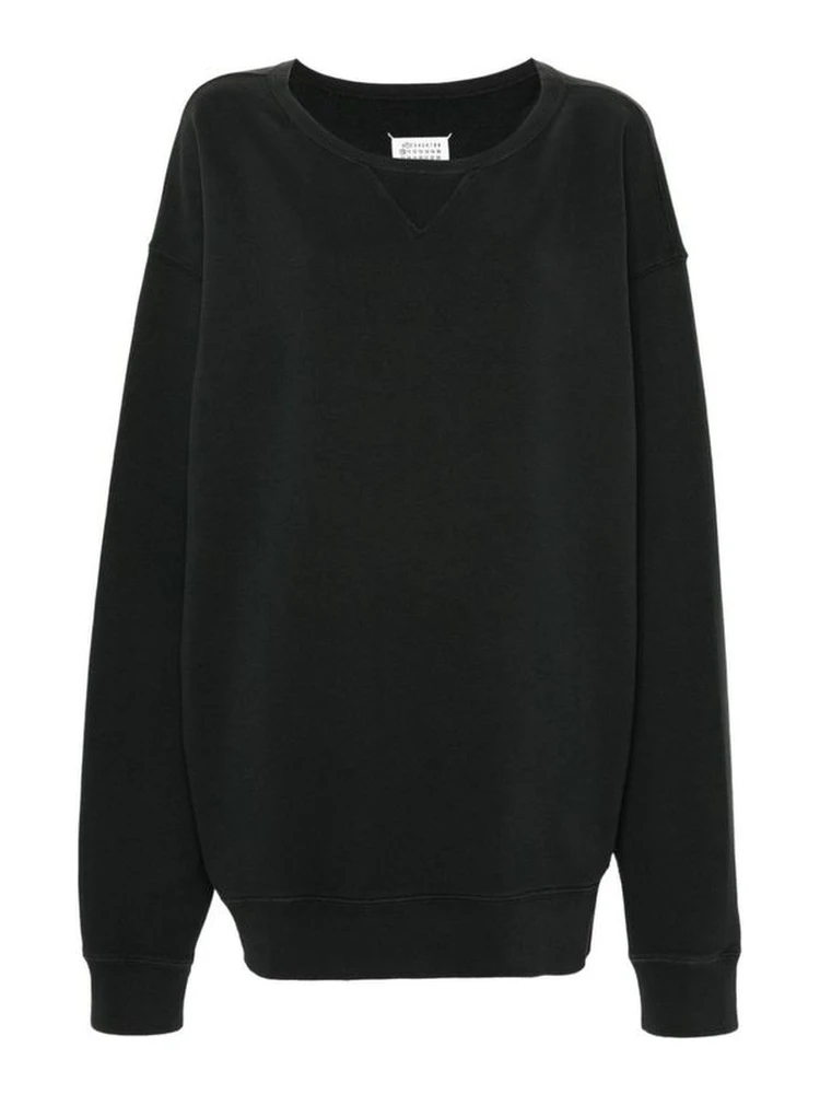 Black Cotton Sweatshirt