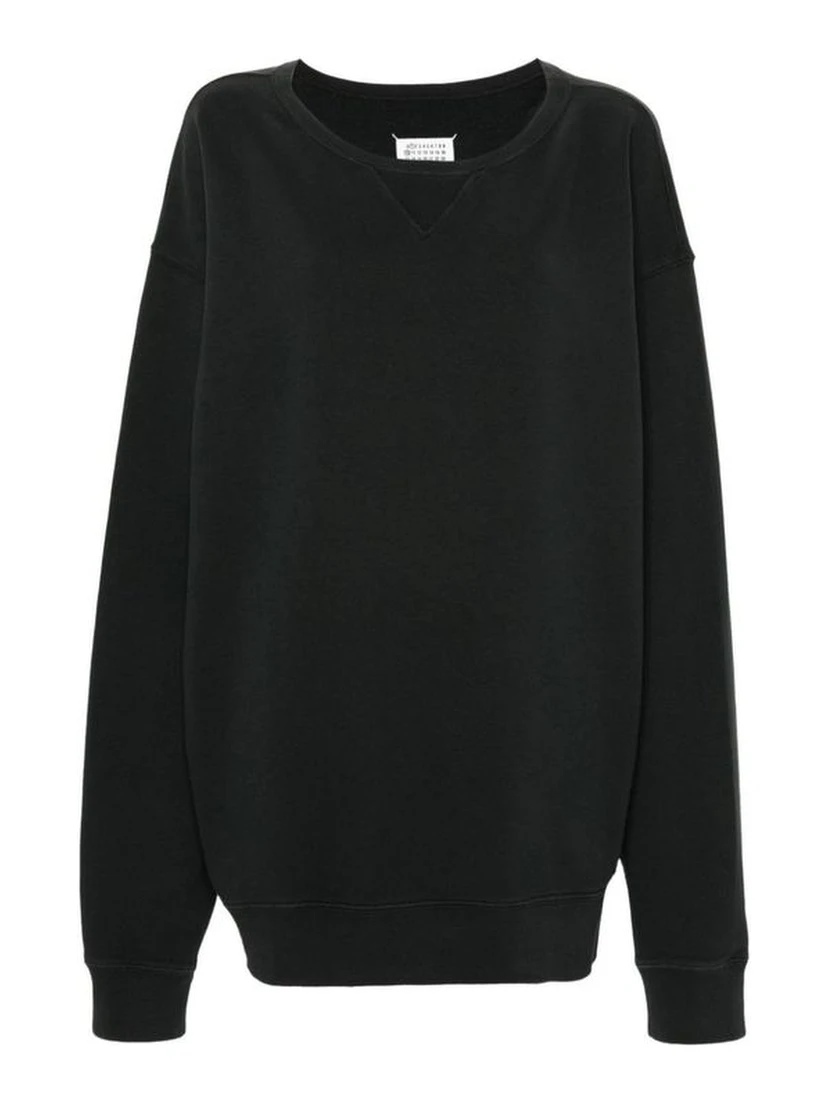 Black Cotton Sweatshirt