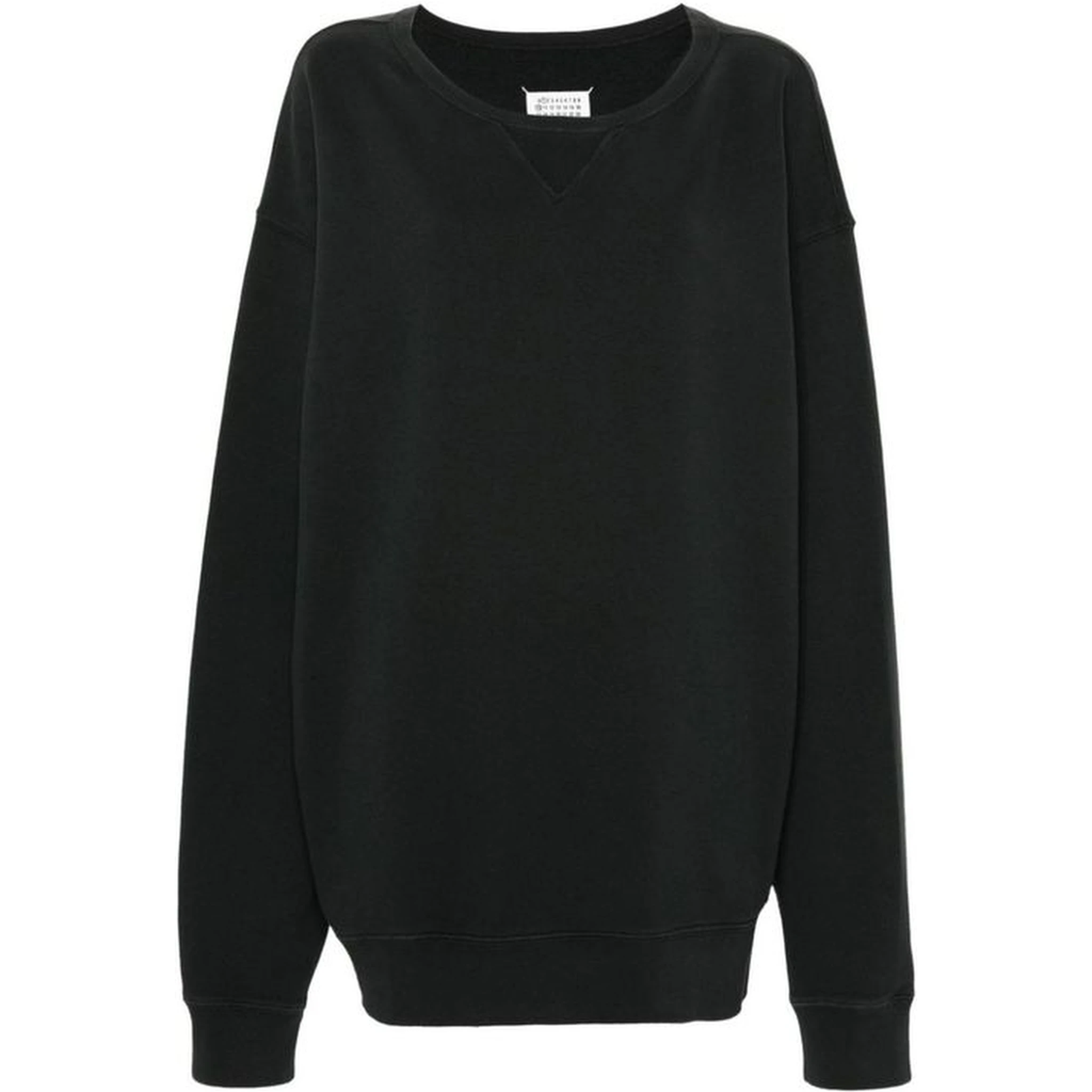 Black Cotton Sweatshirt