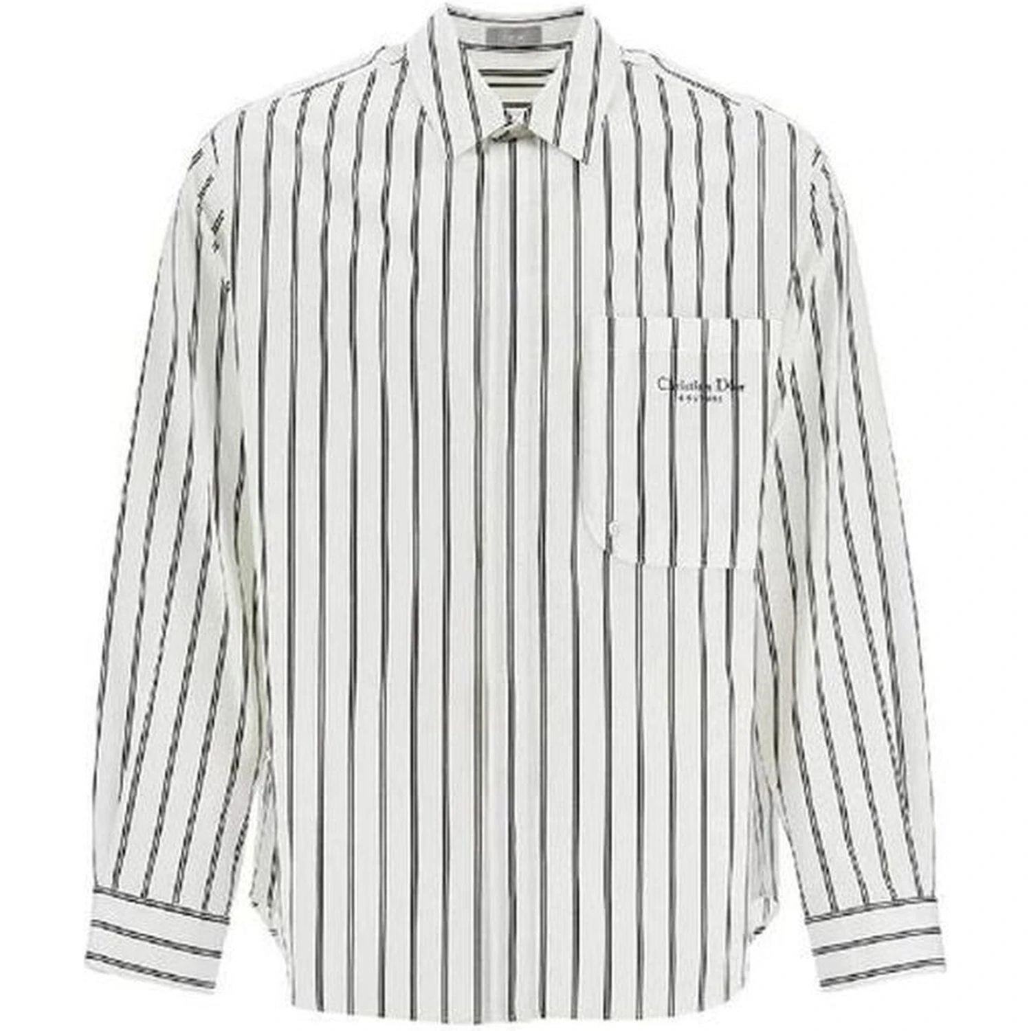 White Cotton Pattern Shirt