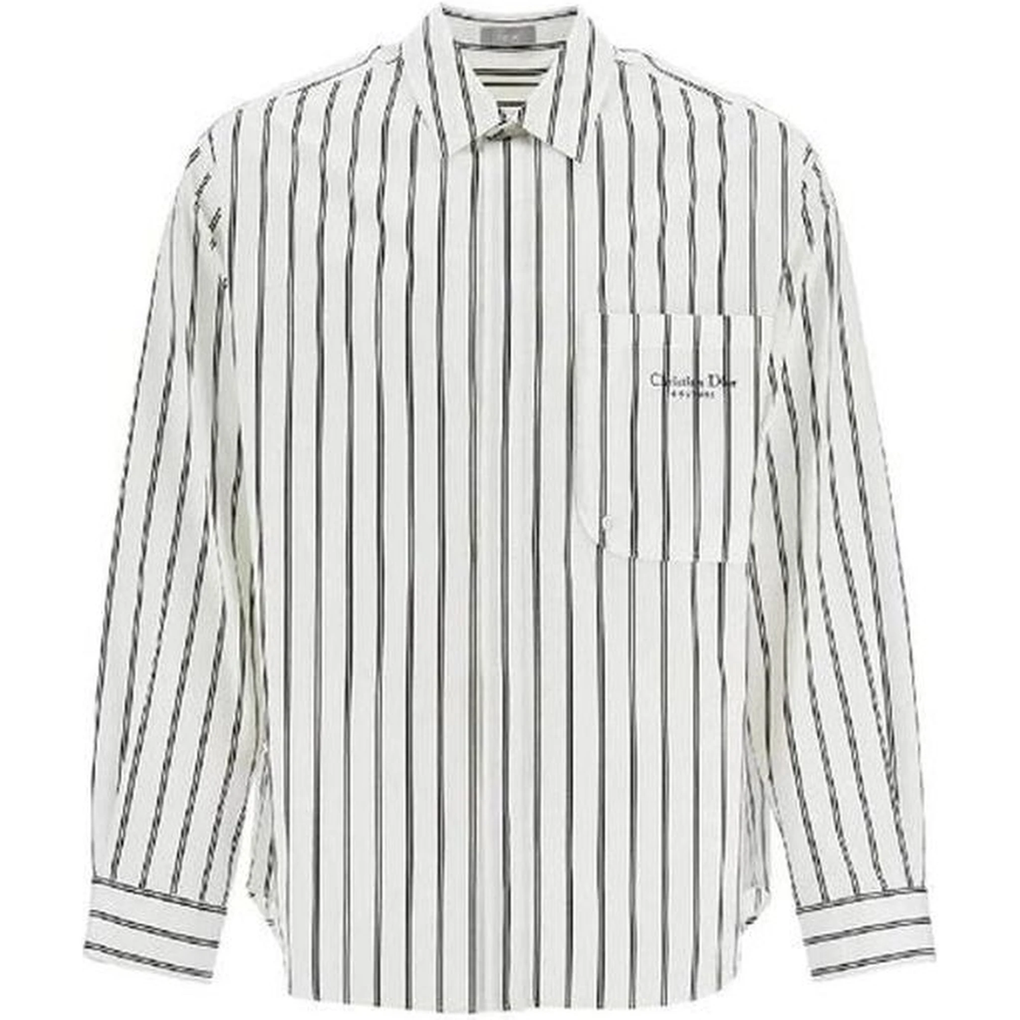 White Cotton Pattern Shirt