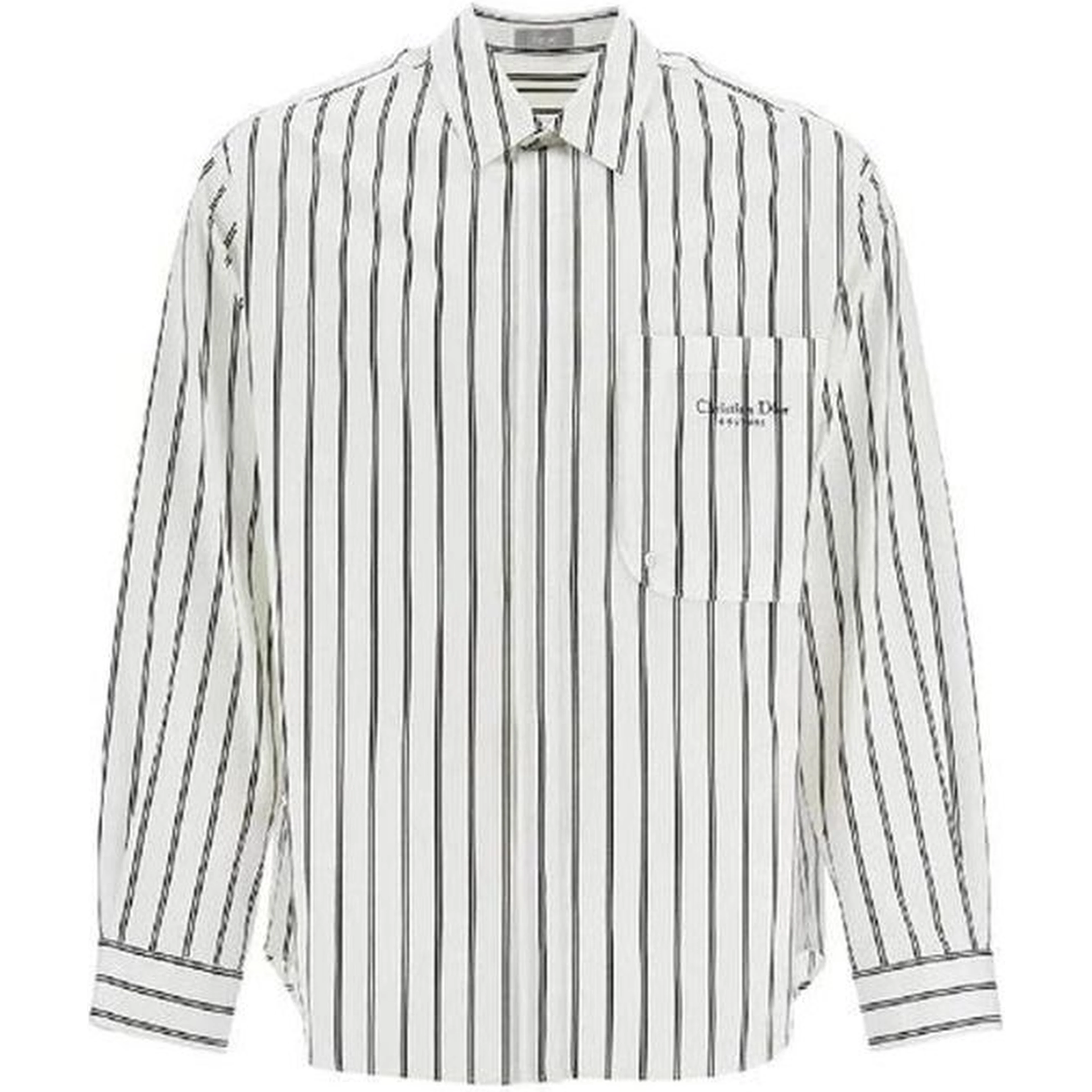 White Cotton Pattern Shirt