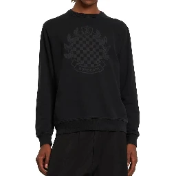 Black Cotton Sweatshirt