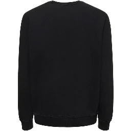 Black Cotton Sweatshirt