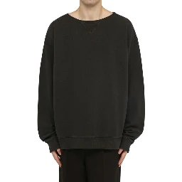 Black Cotton Sweatshirt