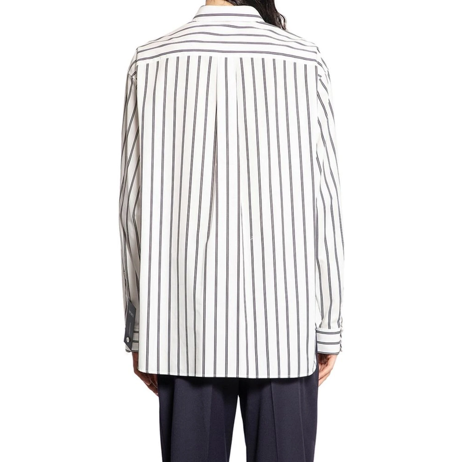 White Cotton Pattern Shirt