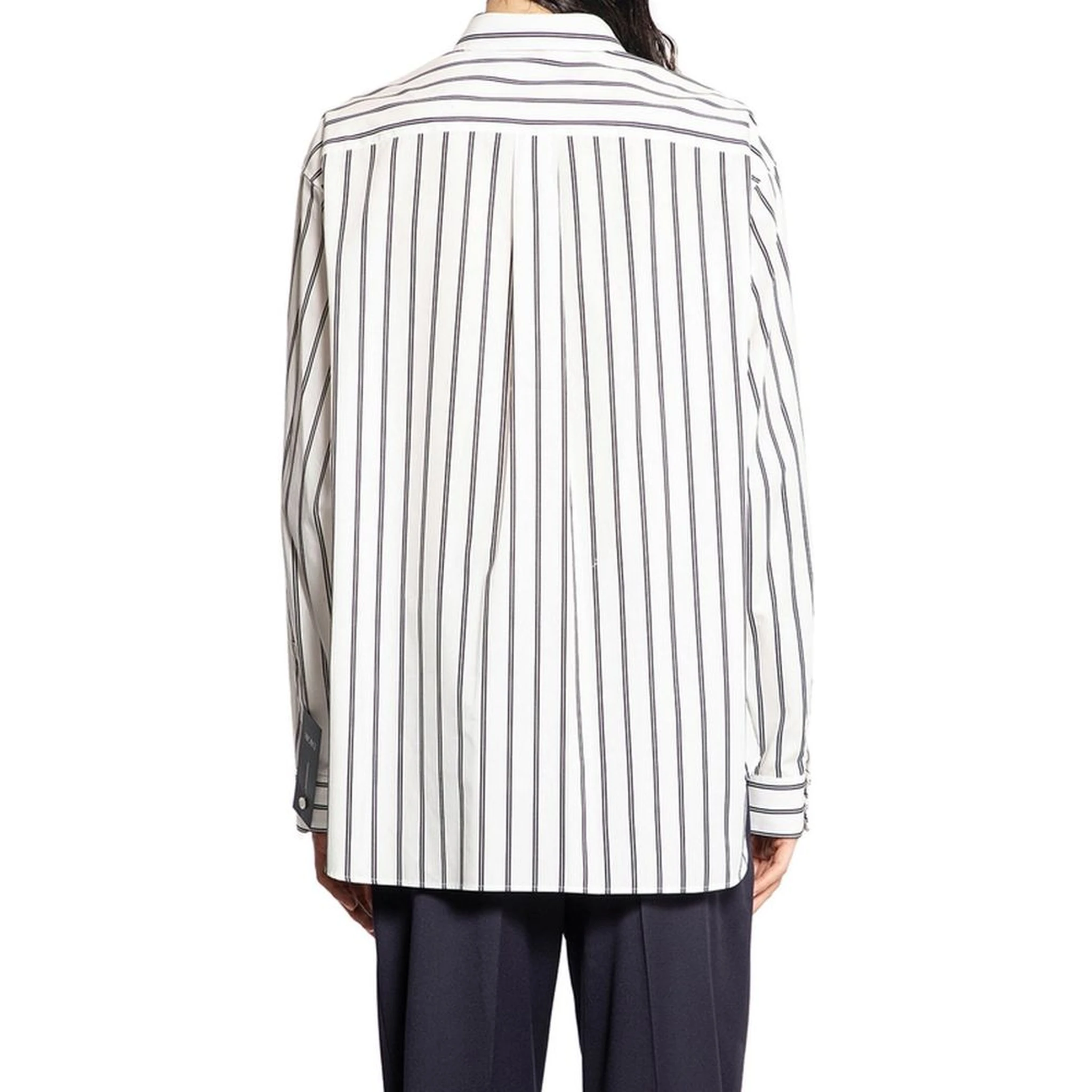 White Cotton Pattern Shirt