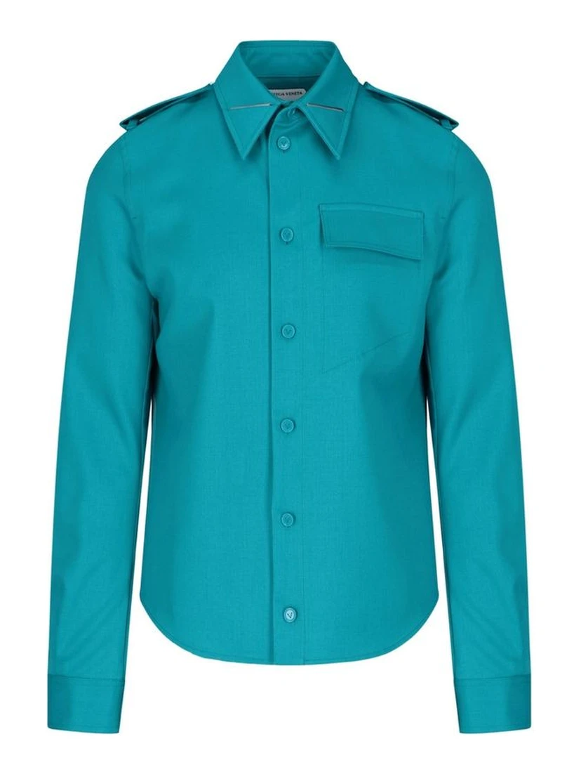 Bicolor Elastane Dress Shirt