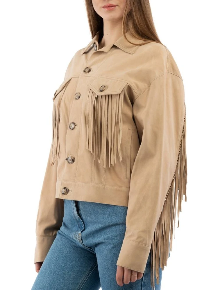 Beige Leather Jacket alternative