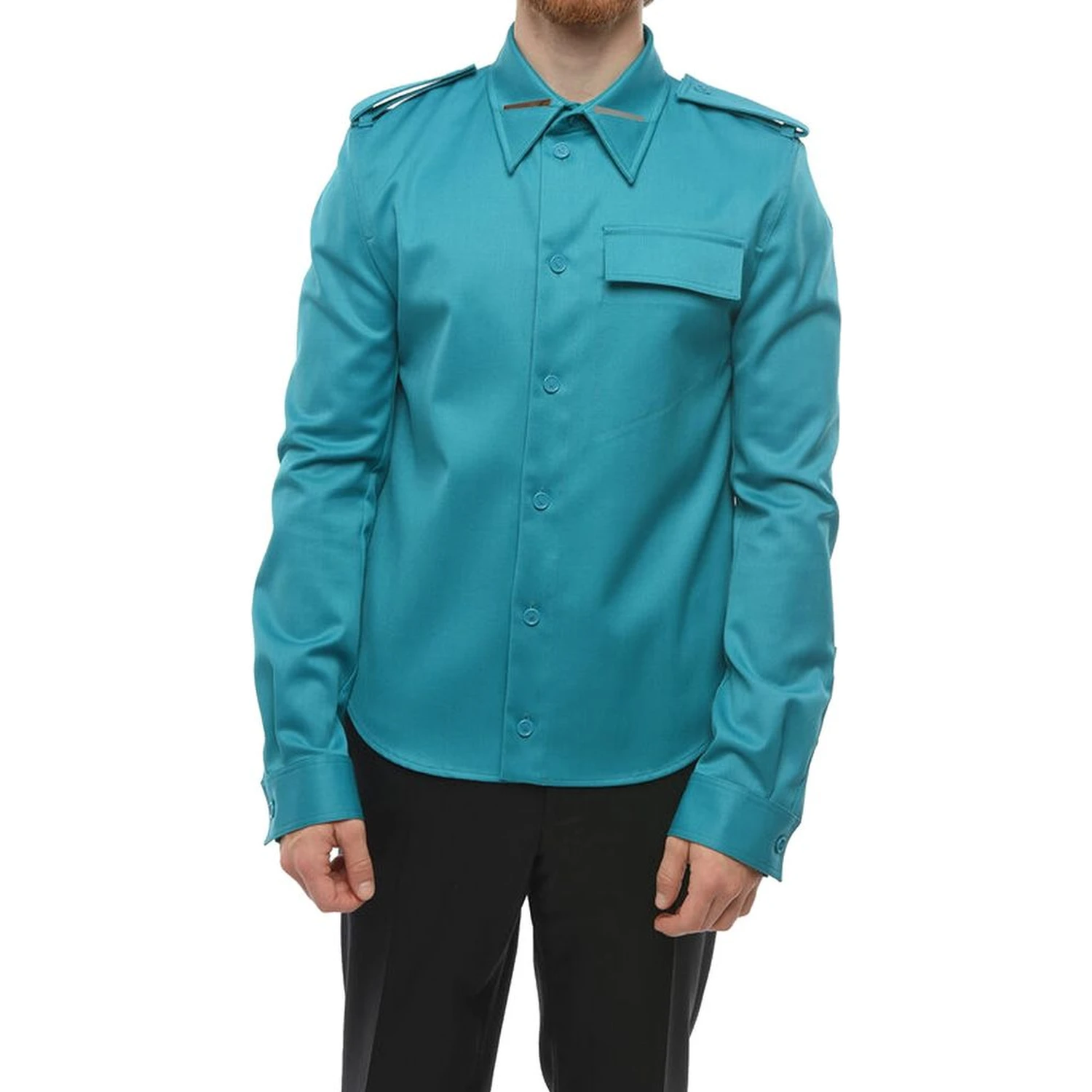 Bicolor Elastane Dress Shirt