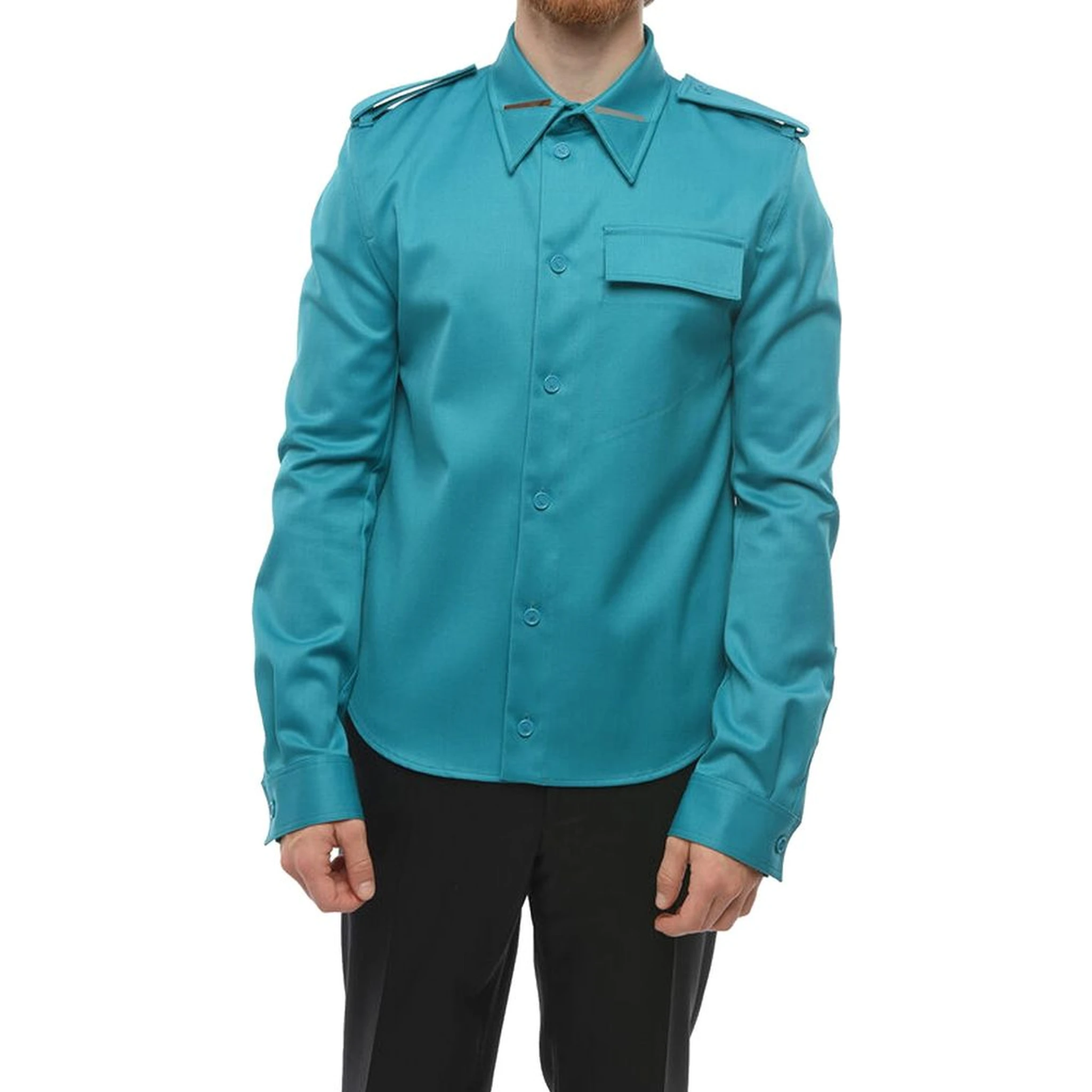 Bicolor Elastane Dress Shirt