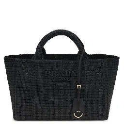 Black Viscose Handbag