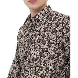 Bicolor Cotton Pattern Shirt