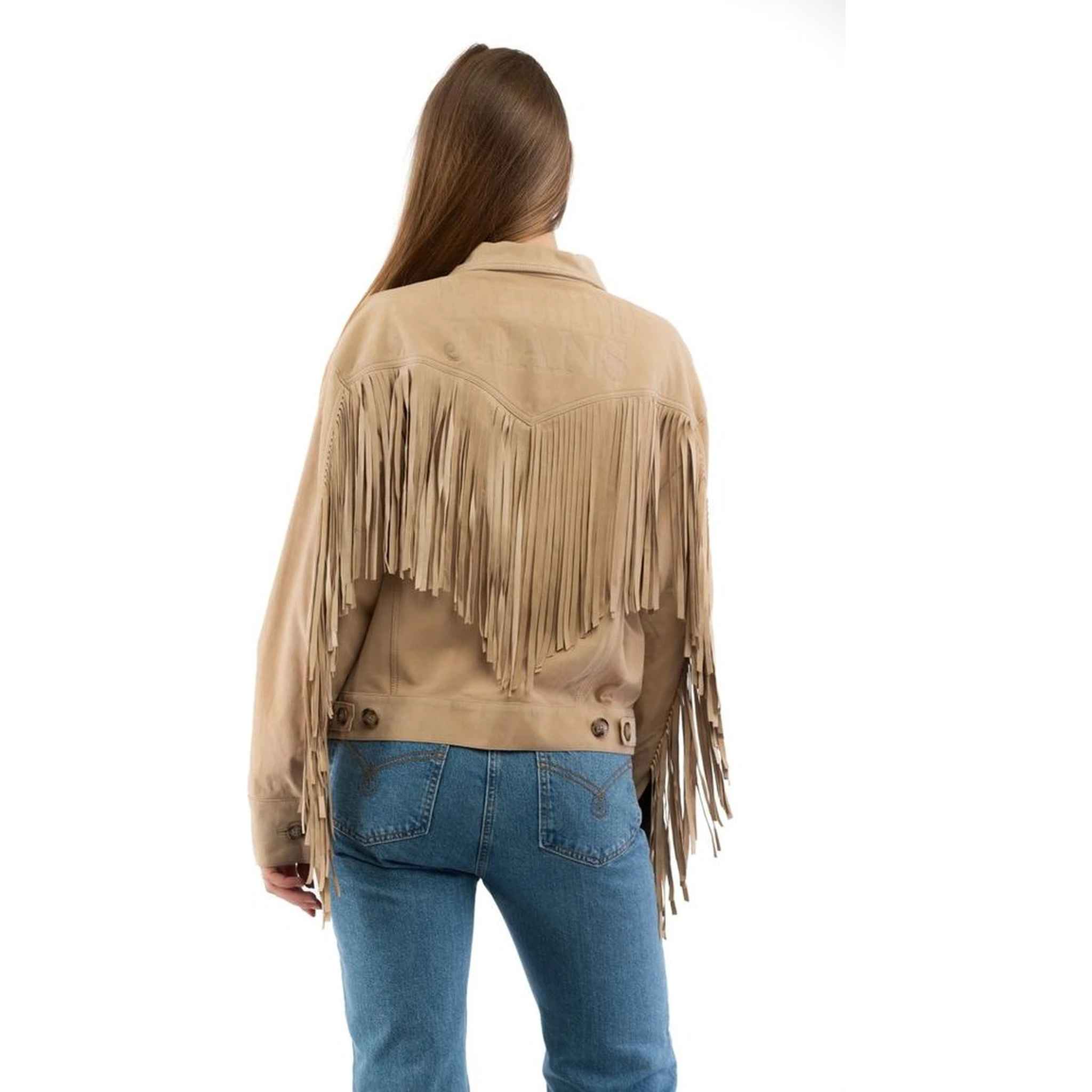 Beige Leather Jacket