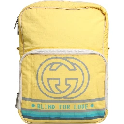 Yellow Nylon Gucci Blind For Love Backpack