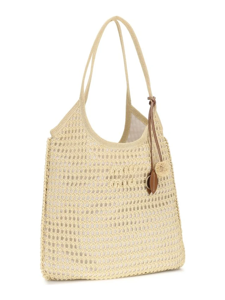 Beige Viscose Shoulder Bag alternative