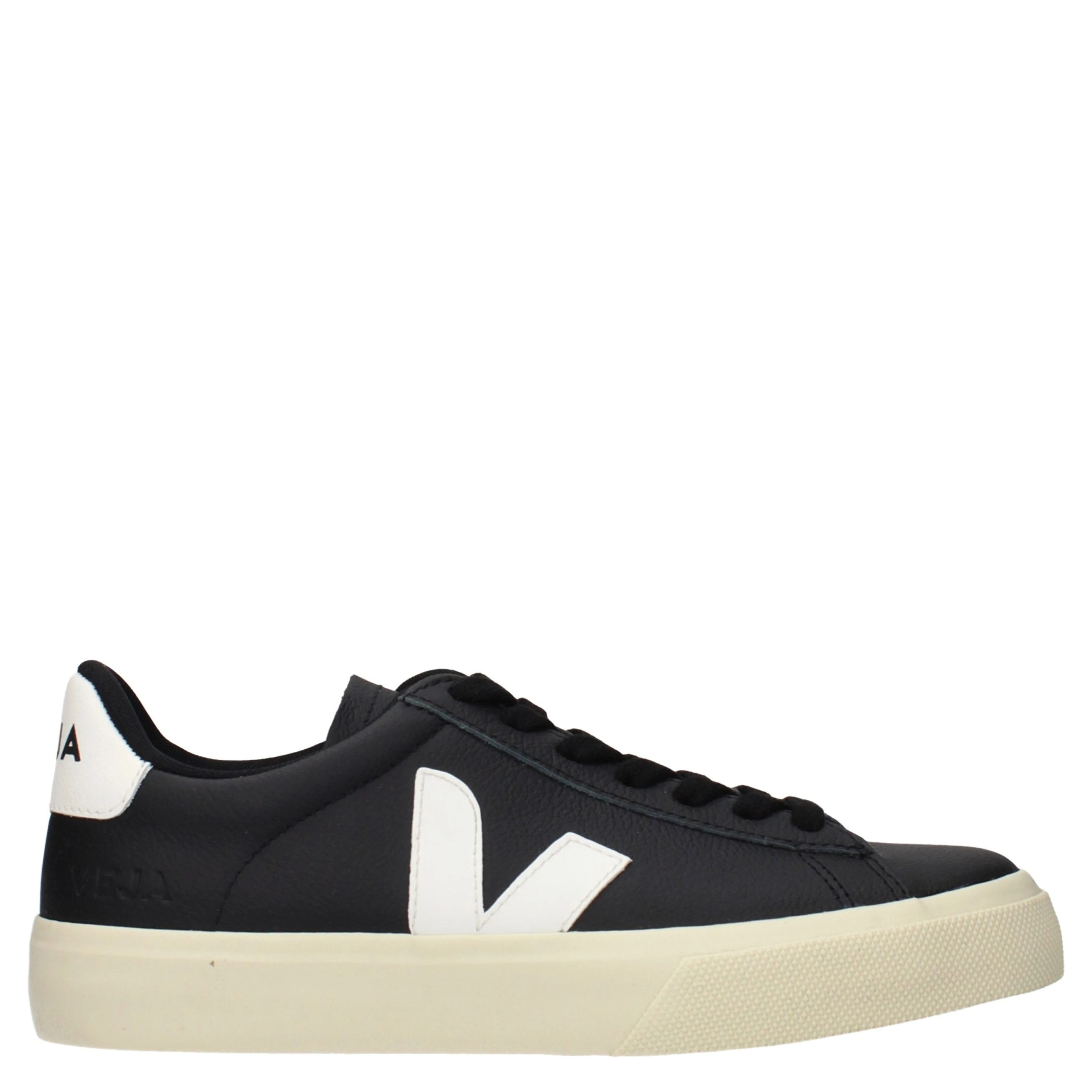 Black Leather Low Top Sneakers