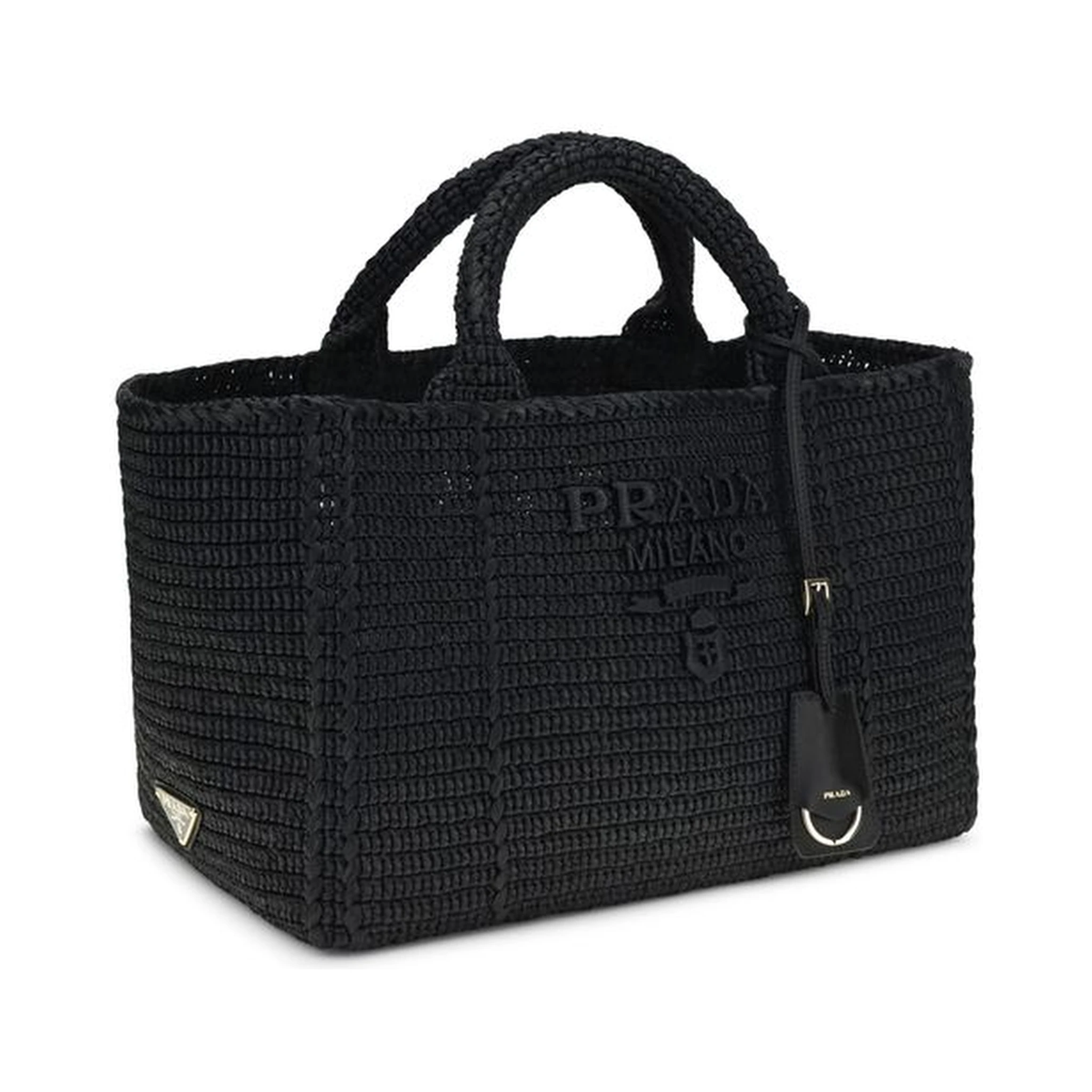 Black Viscose Handbag
