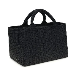 Black Viscose Handbag