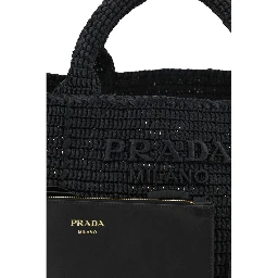 Black Viscose Handbag