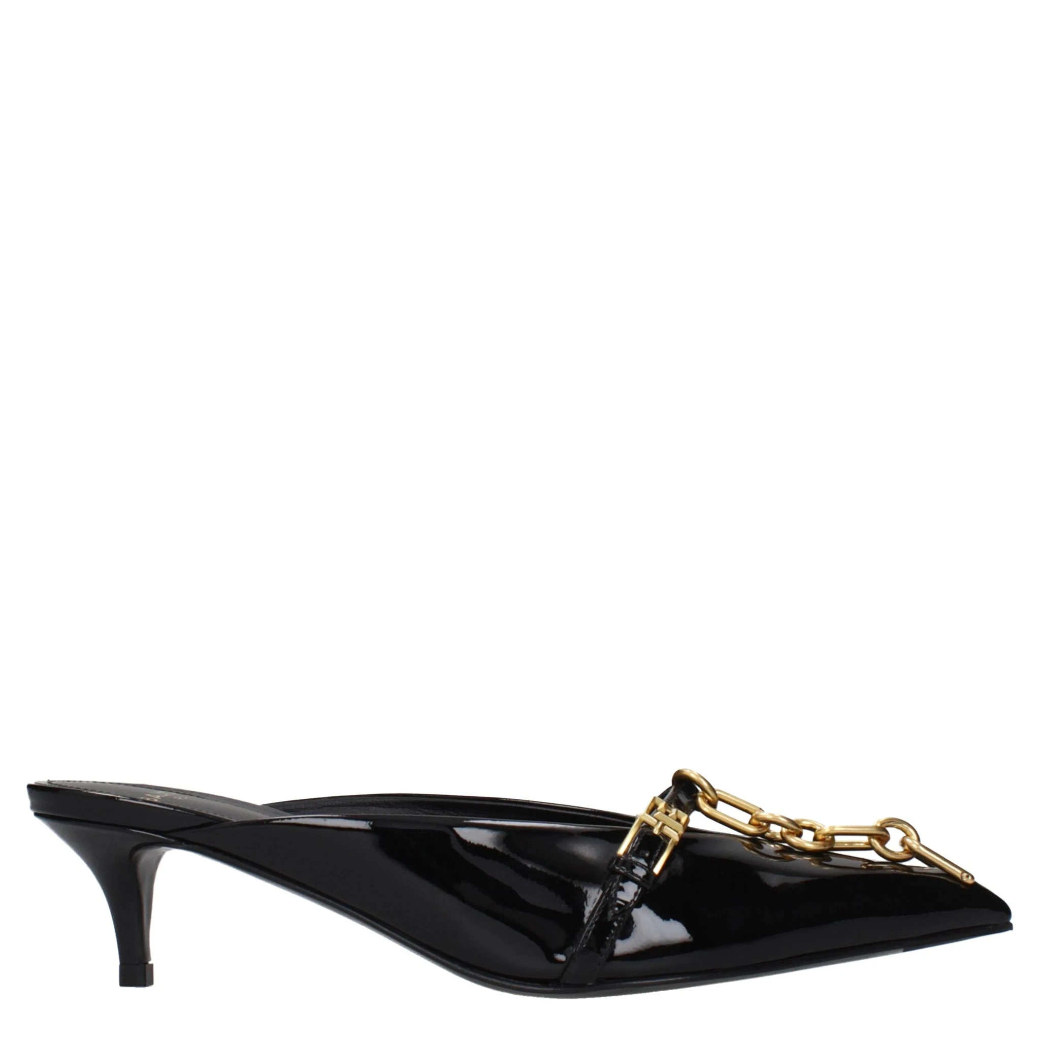Black Leather Platform Sandals