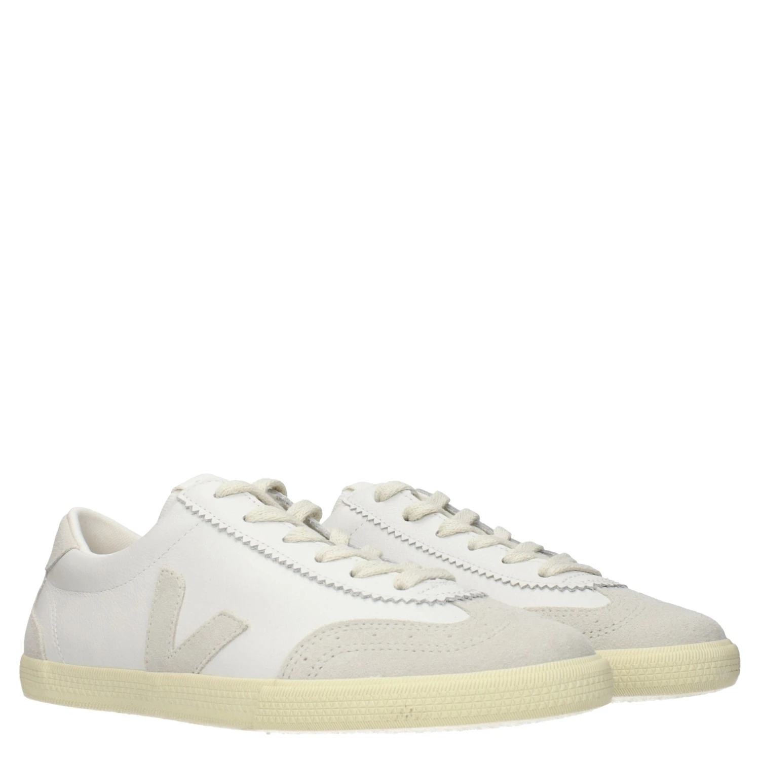 Blue Leather Low Top Sneakers
