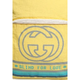 Yellow Nylon Gucci Blind For Love Backpack