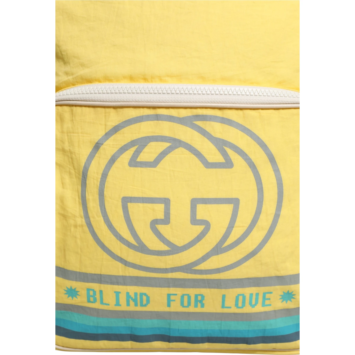 Yellow Nylon Gucci Blind For Love Backpack