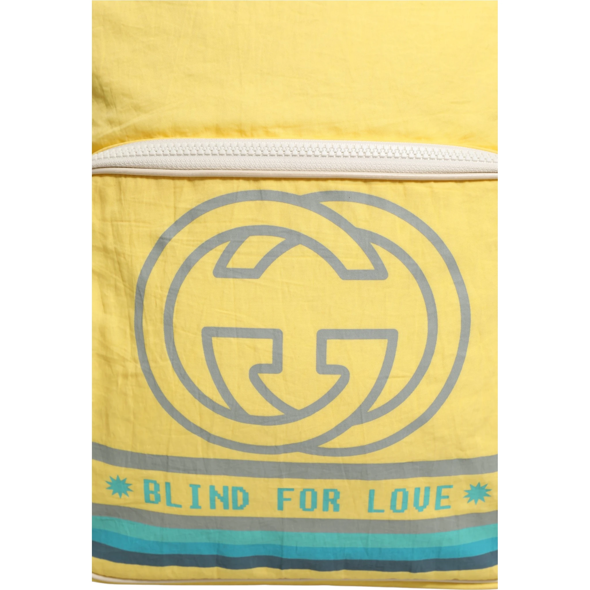 Yellow Nylon Gucci Blind For Love Backpack