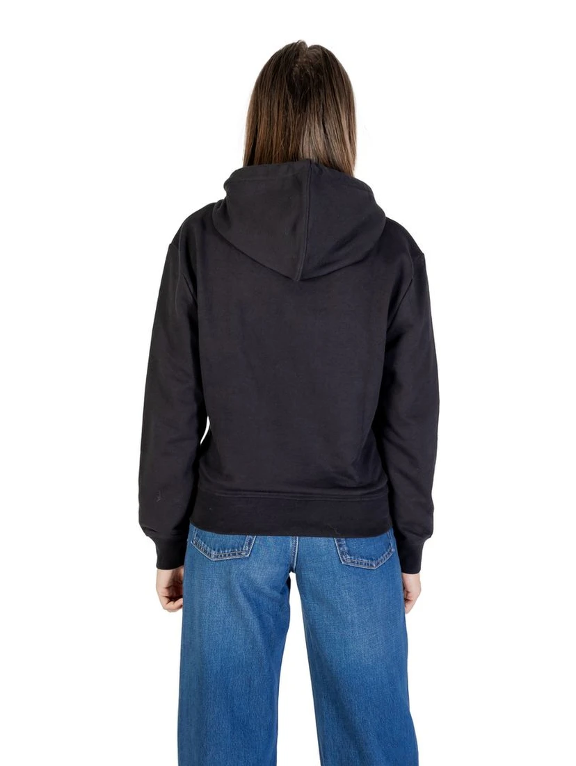 Black Cotton Hoodie