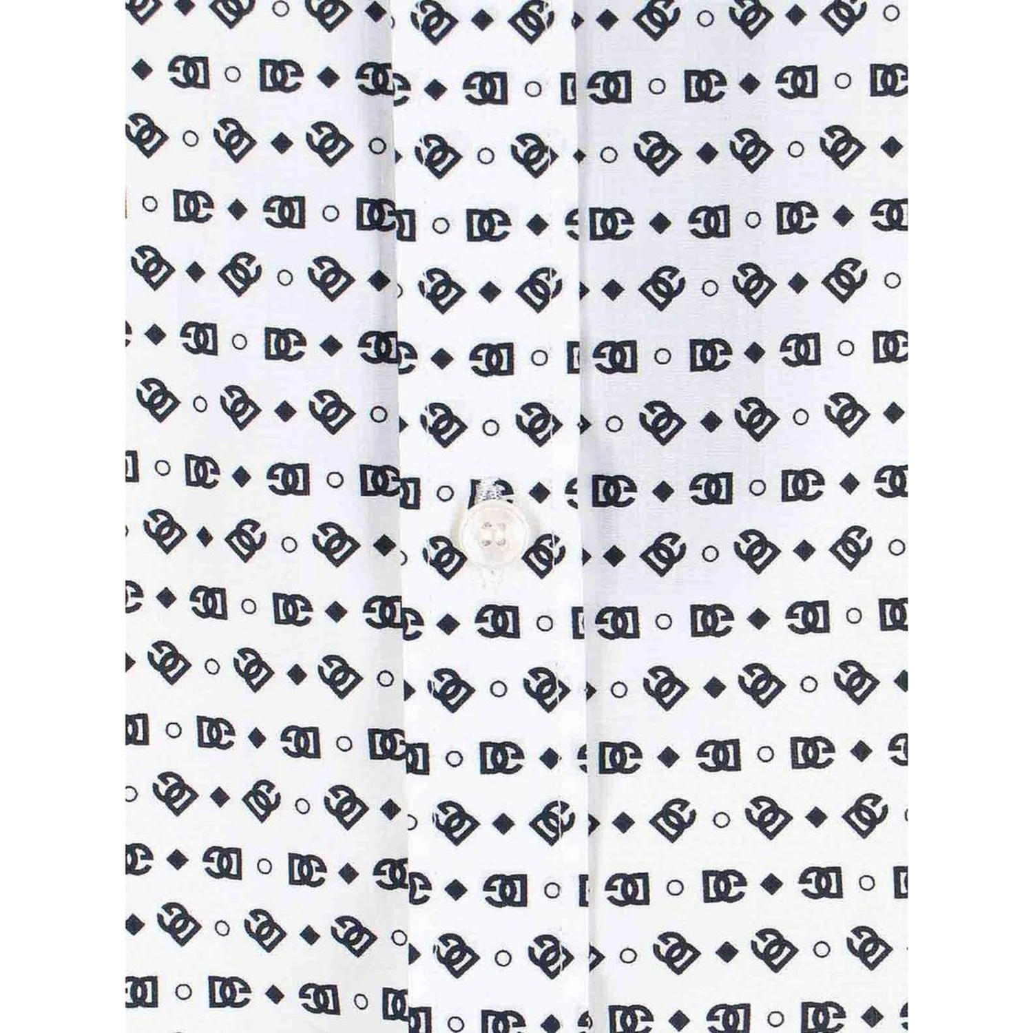 White Cotton Pattern Shirt