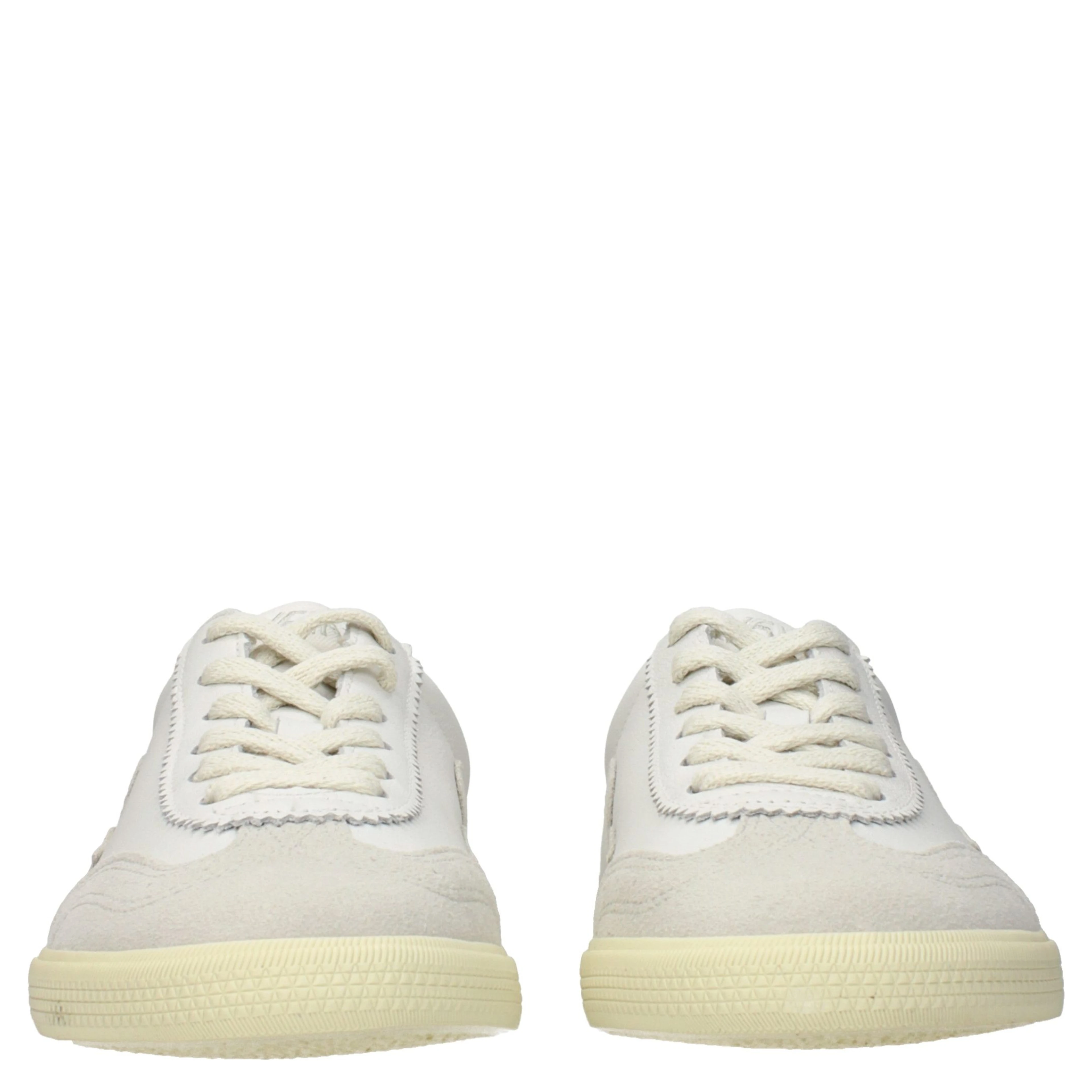 Blue Leather Low Top Sneakers