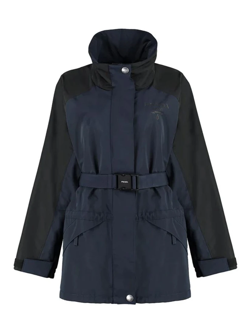 Blue Polyamide Shell Jacket