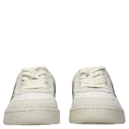 Blue Leather Low Top Sneakers