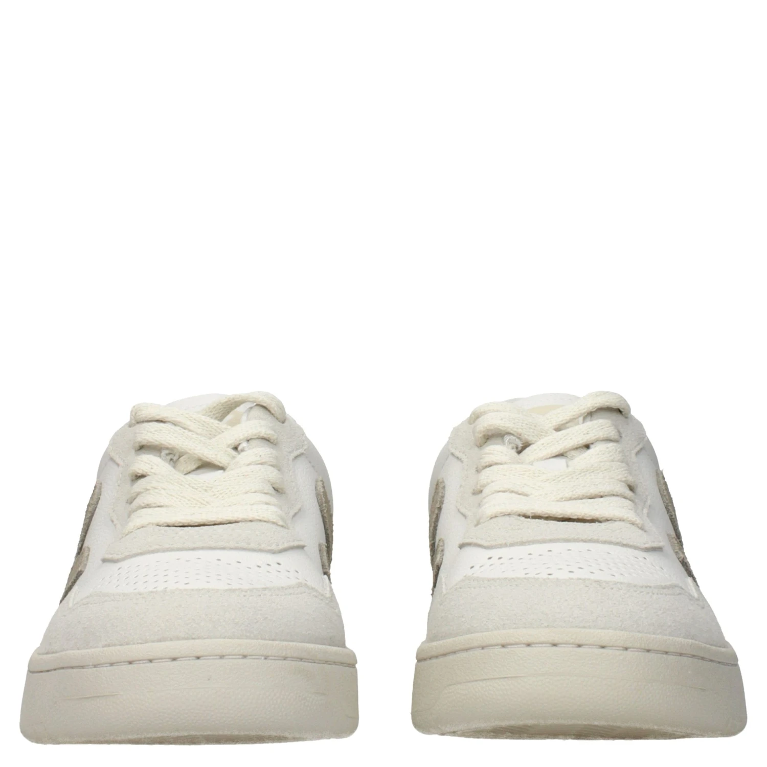 Blue Leather Low Top Sneakers